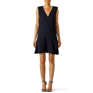 See By Chloe Navy Drop Waist Dress